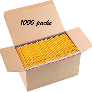 Woodcased Yellow #2 Pencils - Premium Bulk Box of 1000