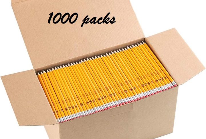 Woodcased Yellow #2 Pencils - Premium Bulk Box of 1000