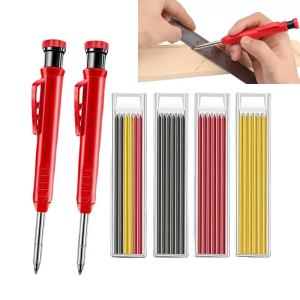 6-Pieces 2.8mm Thick Lead Refills for Mechanical Carpenter Pencils