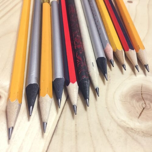 Unique Black Personalized Pencils for a Modern Look