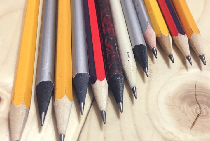 Unique Black Personalized Pencils for a Modern Look