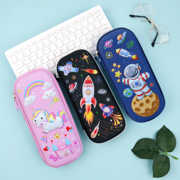 3-Pack Kids’ 3D Pencil Cases – Cute, Cartoon-Themed, Multi-Functional Pencil Pouches for Boys and Girls